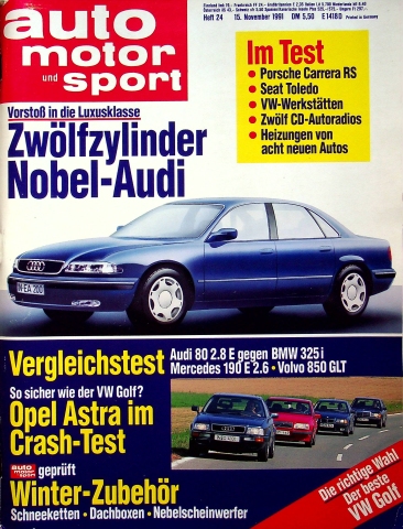 Deckblatt Auto Motor und Sport (24/1991)